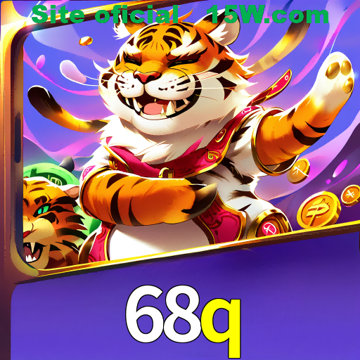 Imagem promocional da 68q mostrando a plataforma e suas vantagens